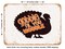 DECORATIVE METAL SIGN - Gobble Til You Wobble - 8 - Vintage Rusty Look